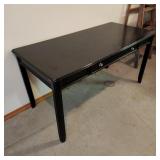 Black Wooden Desk w/Pull Out Drawer Black Wooden Desk w/Pull Out Drawer