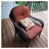 Better Homes Wicker Patio Chair with Cushion Better Homes Wicker Patio Chair with Cushion