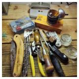 Exacto Set & Assorted Wood Working Tools w/ Lamp Exacto Set & Assorted Wood Working Tools w/ Lamp