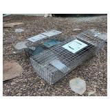 Lot of 3 Live Trap Cages Lot of 3 Live Trap Cages