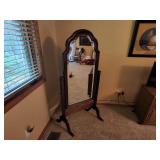 Dark Wood Standing Mirror Dark Wood Standing Mirror
