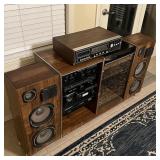 Pilot Set Vinyl Record Tape Player Console P1000