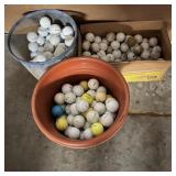 3 Tubs of Assorted Golf Balls 3 Tubs of Assorted Golf Balls