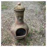 Outdoor Clay Chiminea