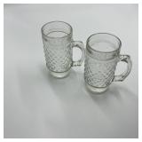 Set of 2 Glass Mugs