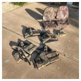 Camo Fishing Seats w/Anchor & Life Jackets Camo Fishing Seats w/Anchor & Life Jackets