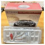 750 Watt Single Burner w/Ice Tray 750 Watt Single Burner w/Ice Tray