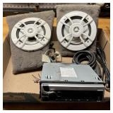 Kenwood CD Deck w/Boat Speakers Set Kenwood CD Deck w/Boat Speakers Set