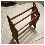 36 "Wooden Garment Rack