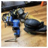 Lot of Assorted Tools w/ Forge Vice Lot of Assorted Tools w/ Forge Vice