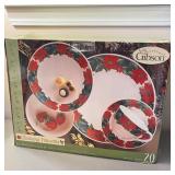 #2 Gibson Charming Poinsettias Dinnerware #2 Gibson Charming Poinsettias Dinnerware
