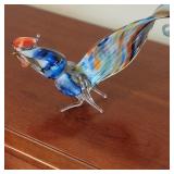 Large Glass Rooster Large Glass Rooster