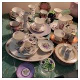 Assorted China w/ Glassware Assorted China w/ Glassware