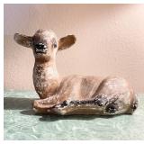 Vintage Chalk-Ware Deer No Antlers