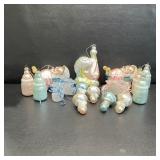 Blown Glass Baby Christmas Ornaments in Blue Box Blown Glass Baby Christmas Ornaments in Blue Box