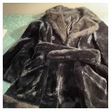 Vintage Faux Fur Ladies Coat Size Not Shown