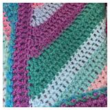 Hand Crochet Afghan 44 x 66 Approximate