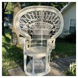 Vintage Wicker Peacock Chair Vintage Wicker Peacock Chair