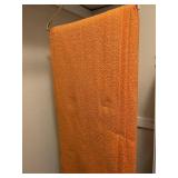 4 MCM Nubby Texture Orange Drapes 84 Long 4 MCM Nubby Texture Orange Drapes 84 Long