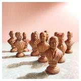 Lot of Vintage ChalkWare Busts of Music Composers Lot of Vintage ChalkWare Busts of Music Composers