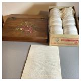 Crochet Kit w/ Painted Wood Box Crochet Kit w/ Painted Wood Box