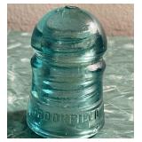 Brookfield New York Glass Insulator Damaged