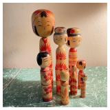 Vintage Japanese Kokeshi Dolls