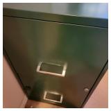 2 Drawer File Cabinet w/ Office Supply and