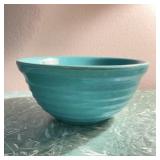 Vintage Blue Beehive Pottery Batter Bowl Vintage Blue Beehive Pottery Batter Bowl