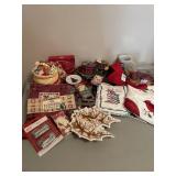 Lot of Christmas Themed Items w/ Red Bird