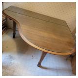 Glass Topped Piano Shaped Table Glass Topped Piano Shaped Table