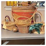 Lot of Baskets, Large to Small