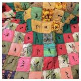 Full Size Hand Tied Quilt Squares on Both Sides Full Size Hand Tied Quilt Squares on Both Sides
