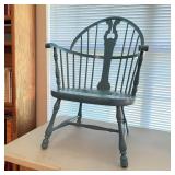 Painted Karpen Windsor Style Chair w/ Woven S