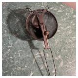 Antique 1930s A&J Paddle Handle Metal Wire Sifter Antique 1930s A&J Paddle Handle Metal Wire Sifter