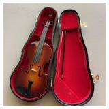 Vintage Miniature Violin w/ Bow & Case