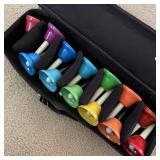 Musical Hand Bells in Black Case