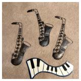 Metal Musical Instruments Walk Decor Metal Musical Instruments Walk Decor