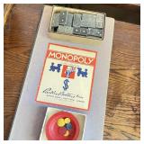 Mid Century Monopoly Board, Tiddly Winks, Mid Century Monopoly Board, Tiddly Winks,
