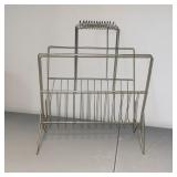 Vintage Metal Record Holder Vintage Metal Record Holder