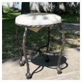 Vanity Stool w/ Metal Bottom