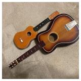 Stafford Ukulele & Unbranded Guitar Stafford Ukulele & Unbranded Guitar