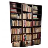 3 Bookcases w/ Books