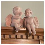 2 Sitting Pottery Angels 2 Sitting Pottery Angels