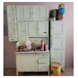 Unique Hoosier Style Cabinet & Contents!