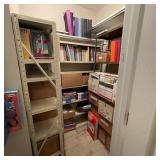 Large Lot of Sheet Music w/ Metal Shelving in Large Lot of Sheet Music w/ Metal Shelving in
