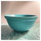 Vintage Blue Beehive Pottery Batter Bowl