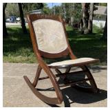 Mid Century Folding Rocking Chair