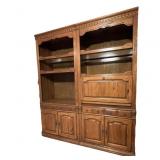 2 Bassett Virginia Wayside II Wall Units; the 2 Bassett Virginia Wayside II Wall Units; the