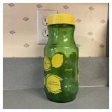 Vintage Green Glass Lemon Juice Carafe Vintage Green Glass Lemon Juice Carafe